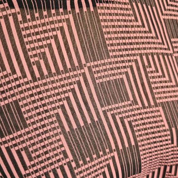 Maison Scotch Mauve Pink and Black Lightweight Geometric Blouse Sz 1 4 - Picture 3 of 10